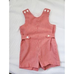 Vintage 90s pinstripe little boy Jon Jon